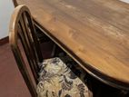 Teak Wood Dining Table with 3 Chairs
