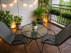 out door table with chairs