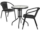 Outdoor 2 Chair With 76CM Table