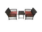 Outdoor Set Chair with Stool 240910