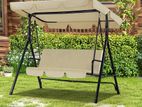 Outdoor Swing Chair with Sun Canopy (BEIGE) 💛