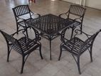 Outdoor Table with 4 Chairs