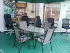 Outdoor Table with Umbrella Set 240824