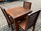 Outdoor Teak Chairs with Tables