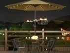 OUTDOOR UMBRELLA WITH LED LIGHT