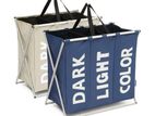 Oxford Cloths 3 Tier Laundry Basket with Stand