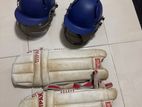 Cricket Pads with Helmet