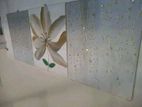 Painted canvas frames