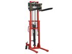 Pallet stacker truck 1.5 Ton upto 2 meter lifting double chain two stage