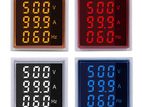 PANEL MOUNT AC VOLT-AMP-FREQUENCY MONITOR [BLUE/RED/YELLOW/WHITE]