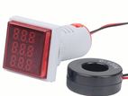 Panel Mount Digital Volt-Amp-Hz Meter for STANDARD AC MAINS - RED
