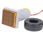 Panel Mount Digital Volt-Amp-Hz Meter for STANDARD AC MAINS - YELLOW
