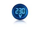 PANEL MOUNT INDICATOR LAMP WITH VOLTAGE MONITOR | BLUE LIGHT