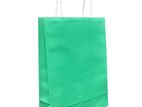 Paper Bag Apple Green, Loot Party Kraft Retail 28x20x09cm