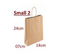 Paper bag Brown Loot Kraft Shopping Clothing  24x14x07cm