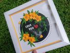 Paper Quilling Gift Frame making