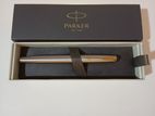 Parker Frontier Fountain Pen | Stainless Steel Gold Trim Daily Writing