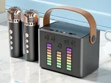 Party Box Bluetooth Speaker with 2 Wireless Mics