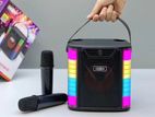 Party Box Bluetooth Speaker with 2 Wireless Mics