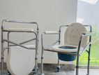 Patient Commode Chair With Wheels - Foldable