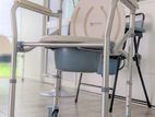 Patient Commode Chair With Wheels -Foldable