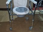 Patient Commode Chair with Wheels