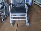 Patient Commode Wheelchair with Caster wheels