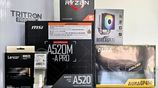 PC Ryzen 5 3400g Msi A520 8GB Ram 256GB Nvme Ssd 550W Psuv