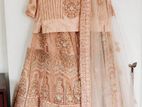 Peach Embroidered Lehenga