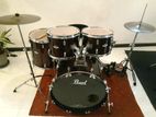 Pearl Drum Set with Double Pedal