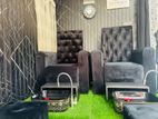 Pedicure Chair with Basin Full Set