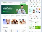 Pharmacy Static Web Site Designed Combo Package