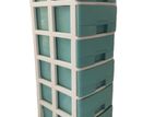 Phoenix 6 blue colour Plastic Cupboard