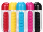 Pill Organizer Water Bottle 600ML