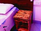 Pine Wood Bedside Table