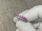 Pink Sapphire Gem Stone Silver Ring
