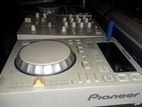 Pioneer CDJ-350 W Pair DJM-350 Mixer with Flight Case