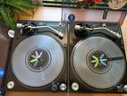 Pioneer PLX-1000 Turntables with Flight Case Serato Vinyl