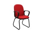 Piyestra (47cm X 57cm 92cm) Low Back Steel Frame Visitor Chair