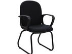 Piyestra (47cm x 57cm 92cm) Low Back Steel Frame Visitor Chair