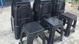 Plastic black stools