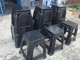 Plastic black stools