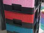 plastic carbord 6 drawers