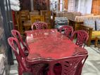 Plastic Dining Table with Chair 6