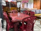 Plastic Dining Table with Chair 6