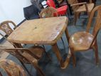 plastic dinning table with 4 chairs (L-2)