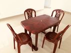 Plastic Dinning Table with Chairs