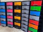 Plastic drawer cupboard with 8
