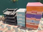 Plastic Drawer Sets and Shoe Rack