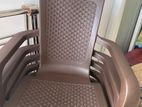 Plastic Ratten High Back Chair